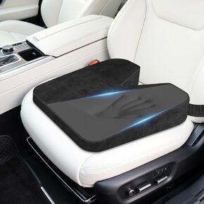 وسادة مقعد السيارة للقيادة، وسادة سيارة من الإسفنج الذكي لتخفيف آلام أسفل الظهر وعرق النسا، مقعد السيارة والمكتب والسفر للسائق أثناء الجلوس لفترة طويلة، راحة غير قابلة للانزلاق (أسود) in Kuwait