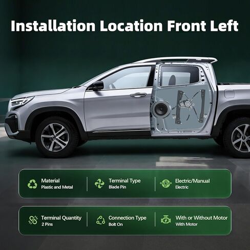 741-306 Power Window Regulator with Motor Front Left for Honda Accord 2003 2004 2005 2006 2007, Replace 72250SDAA02 in Kuwait