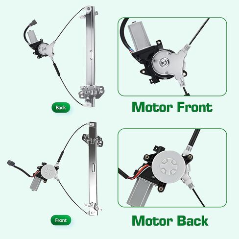 741-306 Power Window Regulator with Motor Front Left for Honda Accord 2003 2004 2005 2006 2007, Replace 72250SDAA02 in Kuwait