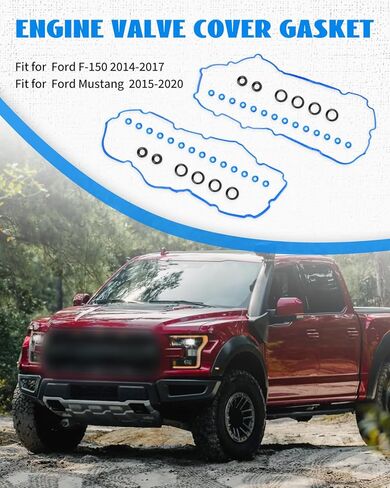 مجموعة حشية غطاء صمام المحرك مناسبة لفورد F-150 موستانج 2014 2015 2016 2017 2018 2019 2020 V8 5.0L 5.2L استبدال VS50902R، VS50836، 263-207، 263-206، 263207، ER3Z6584A, 263206, ER3Z6584B in Saudi Arabia