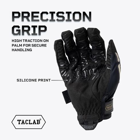 قفازات TACLAB Reaper Skeleton - قفازات ركوب فائقة القبضة وجيدة التهوية للموتوكروس، MTB، الدراجة الترابية، الطرق الوعرة، BMX، ركوب الدراجات - شاشة تعمل باللمس، خفيفة الوزن، ملائمة تمامًا in Kuwait