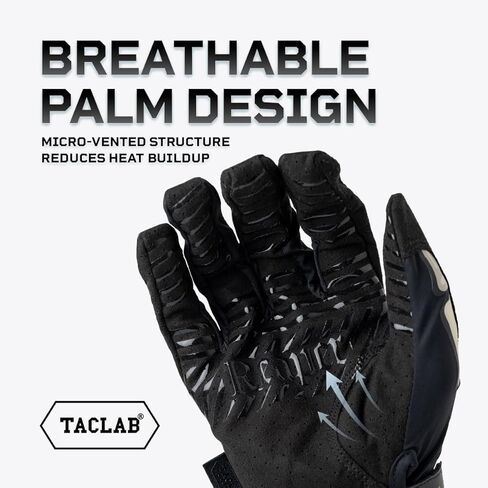 قفازات TACLAB Reaper Skeleton - قفازات ركوب فائقة القبضة وجيدة التهوية للموتوكروس، MTB، الدراجة الترابية، الطرق الوعرة، BMX، ركوب الدراجات - شاشة تعمل باللمس، خفيفة الوزن، ملائمة تمامًا in Kuwait