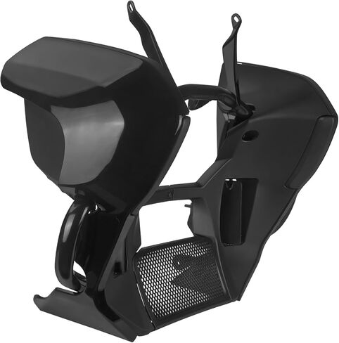 مجموعة أدوات حماية المحرك السفلية من Fairing Bar مناسبة لـ Harley Street Glide FLHX Road Glide FLTRX 2024-Later CVO FLHXSE FLTRXSE 2023-Later Street Glide Ultra FLHXU 2025-لاحقًا، سبويلر ذقن مزود بفتحات تهوية من الكروم in Kuwait