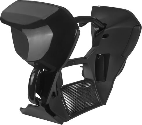 مجموعة أدوات حماية المحرك السفلية من Fairing Bar مناسبة لـ Harley Street Glide FLHX Road Glide FLTRX 2024-Later CVO FLHXSE FLTRXSE 2023-Later Street Glide Ultra FLHXU 2025-لاحقًا، سبويلر ذقن مزود بفتحات تهوية من الكروم in Kuwait