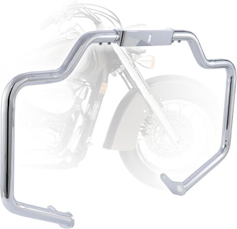 شريط حماية المحرك السريع من Moustache Crash Bar متوافق مع Honda VT1100C Shadow Spirit VT1100C2 Shadow Saber 2000-2007 (كروم) in Kuwait