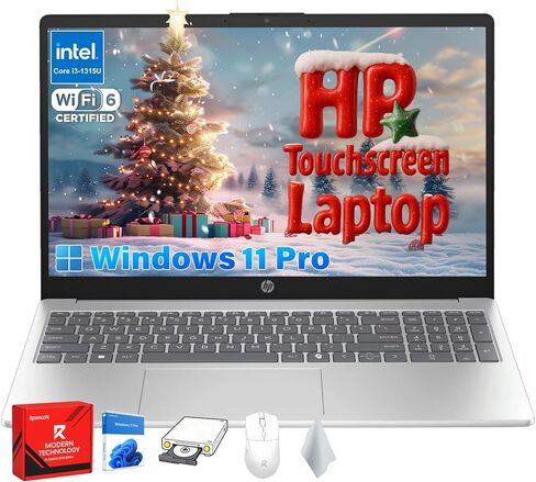 HP 2023 17.3" HD+ Display Laptop 11th Gen Intel 2-Core i3-1115G4 Intel UHD Graphics 24GB RAM DDR4 256GB M.2 NVMe SSD HDMI RJ45 WiFi AC BT Card Reader Windows 10 Home w/RE Accessories in Saudi Arabia