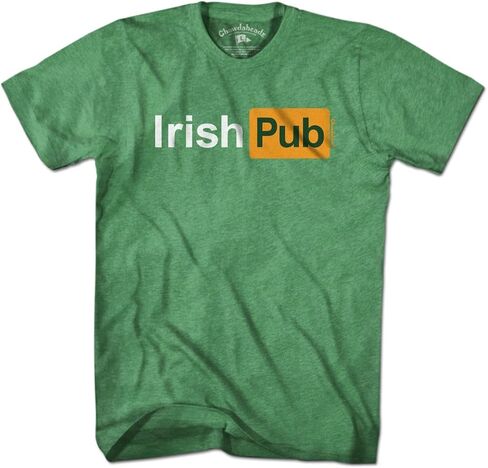 تي شيرت بشعار Chowdaheadz Irish Pub - تي شيرت كلاسيكي للجنسين من مزيج القطن الناعم in Kuwait
