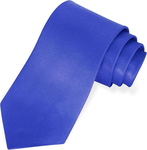 Black Ties for Men 3.15" (8CM) Solid Satin Mens Tie Pure Color in Saudi Arabia