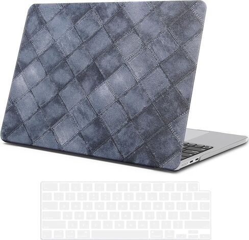 iPAPA Compatible with MacBook Air 13 inch Case 2026 2025 2024 2023 2022 M4 M3 M2 A3240 A3113 A2681, Elegant Texture Leather Hard Shell+Keyboard Cover for MacBook Air 13.6 inch Case, Brown Floral in Saudi Arabia