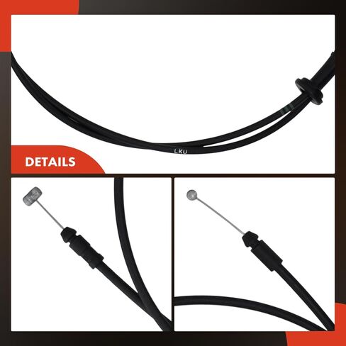 A-Premium Front Hood Latch Release Cable Without Handle Compatible with Hyundai Elantra 2011-2016, Elantra Coupe 2014, Elantra GT 2014-2017, 75 Inch, Replace# 811903X000, 811903X100 in Saudi Arabia