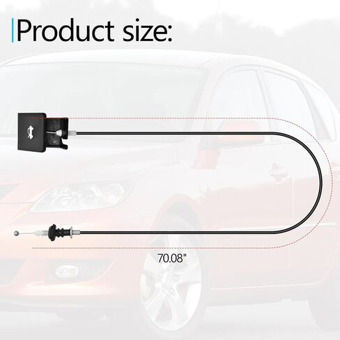 كابل إصدار غطاء محرك السيارة BP4K56720 متوافق مع 2004 2005 2006 2007 2008 2009 Mazda 3 in Saudi Arabia