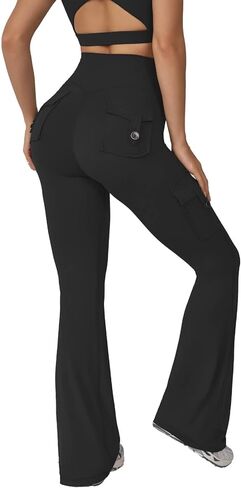 Leggings with Pockets for Women,Yoga Pants Women,High Waisted Cargo Gym,No Front Seam Leggings in Saudi Arabia