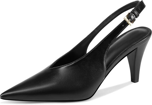 Women's Kitten Heels Pointed Closed Toe Adjustable Slingback Comfortable Pumps Shoes Elegant Wedding Dress Bridal Sexy Party in Saudi Arabia