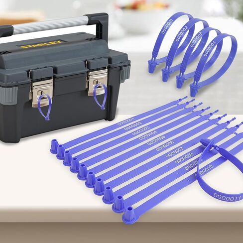 1000 Pcs Plastic Truck Trailer Door Seals, Tamper Evident Security Seals, Numbered Safety Disposable Tags for Container, Trailer, Warehouse, Blue in Saudi Arabia