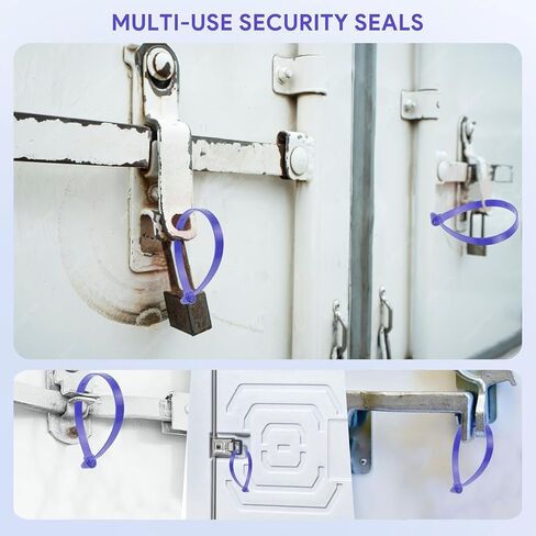 1000 Pcs Plastic Truck Trailer Door Seals, Tamper Evident Security Seals, Numbered Safety Disposable Tags for Container, Trailer, Warehouse, Blue in Saudi Arabia