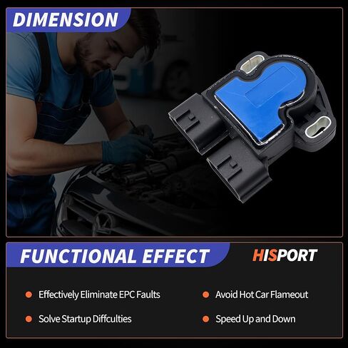 مستشعر موضع الخانق HiSport 5S5194-AA 22620-4P210 متوافق مع Infiniti Nissan Frontier 1999-2004، Pathfinder 1996-2000، Xterra 2000-2004، QX4 1997-2000 V6 3.3L in Saudi Arabia