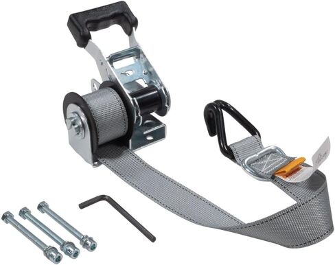 Mytee Products 4 Pack 1-1/2" x 8’ Mountable Rack-Ratchet Straps with Double J-Hook - 1,500 lbs Breaking Strength - Ladder Rack Ratchet Tie Down Straps in Saudi Arabia