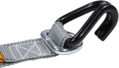Mytee Products 4 Pack 1-1/2" x 8’ Mountable Rack-Ratchet Straps with Double J-Hook - 1,500 lbs Breaking Strength - Ladder Rack Ratchet Tie Down Straps in Saudi Arabia
