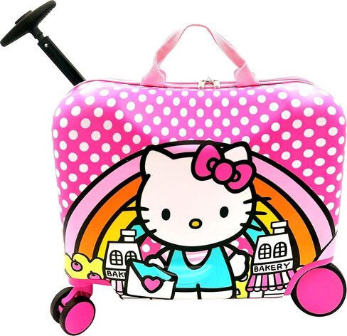 Fast Forward 2-in-1 Kids 18" Suitcase & Ride-On Luggage -Lightweight Tow-Along Toddler Luggage With Wheels (Princess) in Saudi Arabia