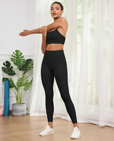 سراويل ضيقة مضغوطة بدون درزات أمامية للنساء للتحكم في البطن، سراويل يوجا ناعمة عالية الخصر in Kuwait