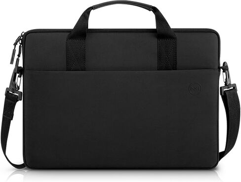 حافظة Dell 11-14 EcoLoop Pro - CV5423 - منظم، جيب أمامي بسحاب، مقاوم للطقس، ممر للأمتعة، مقابض حمل مبطنة، حزام كتف قابل للفصل، مادة بطانة نايلكس - أسود in Saudi Arabia