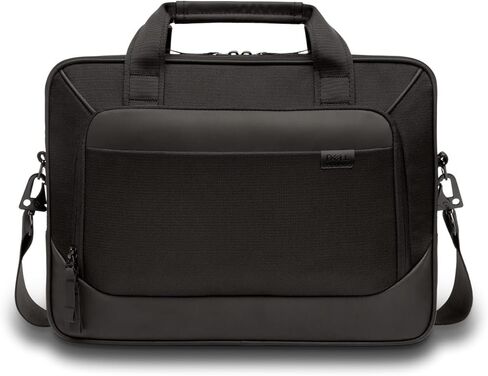 حافظة Dell 11-14 EcoLoop Pro - CV5423 - منظم، جيب أمامي بسحاب، مقاوم للطقس، ممر للأمتعة، مقابض حمل مبطنة، حزام كتف قابل للفصل، مادة بطانة نايلكس - أسود in Saudi Arabia