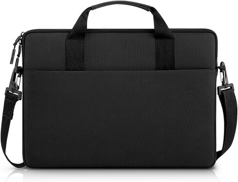 حافظة Dell 11-14 EcoLoop Pro - CV5423 - منظم، جيب أمامي بسحاب، مقاوم للطقس، ممر للأمتعة، مقابض حمل مبطنة، حزام كتف قابل للفصل، مادة بطانة نايلكس - أسود in Saudi Arabia