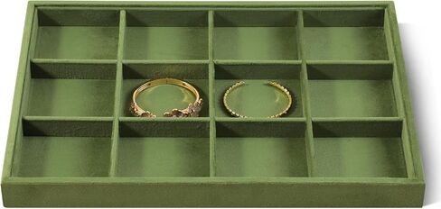 Newly Velvet Jewelry Storage Tray (P086-P088) (Purple, 24 Grid Pendant Tray) in Saudi Arabia