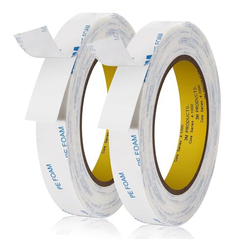 UPINS Double Sided Foam Tape Heavy Duty Mounting Tape for Walls 0.39in x 16.5ft Strong Adhesive Mounting Foam Tape Strips for Picture Poster Hanging (1 Roll) in Kuwait