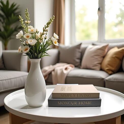 Set of 2 Decorative Books - Linen Storage Box for Coffee Table Faux Decor Boxes, for Bookshelf Fake Books for Decoration, Modern Home Decor-B2506-2PCS in Saudi Arabia