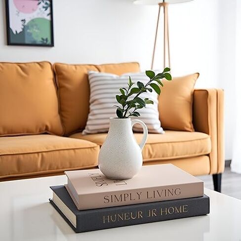Set of 2 Decorative Books - Linen Storage Box for Coffee Table Faux Decor Boxes, for Bookshelf Fake Books for Decoration, Modern Home Decor-B2506-2PCS in Saudi Arabia