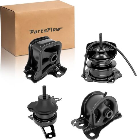 مجموعة PartsFlow من حوامل محرك المحرك 4 قطعة متوافقة مع 1998 1999 2000 2001 2002 Honda Accord 2.3L I4 مجموعة تثبيت ناقل الحركة استبدال A6583 A6564 A6572 A6570 in Saudi Arabia