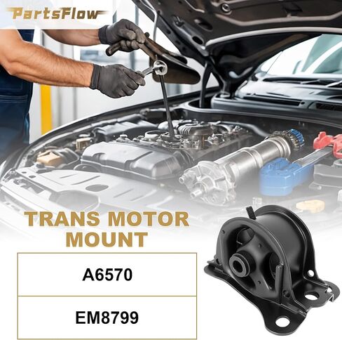 مجموعة PartsFlow من حوامل محرك المحرك 4 قطعة متوافقة مع 1998 1999 2000 2001 2002 Honda Accord 2.3L I4 مجموعة تثبيت ناقل الحركة استبدال A6583 A6564 A6572 A6570 in Saudi Arabia