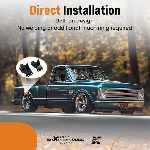 حوامل محرك مبادلة maxpeedingrods LS لشاحنات Chevy C10 GMC C15/C1500 بيك اب 1967-1972 in Saudi Arabia