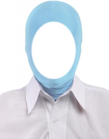 قناع غطاء الرأس Zentai القابل للتمدد ذو الوجه المفتوح من الألياف اللدنة للرجال والنساء لإكسسوارات أزياء الهالوين التنكرية in Kuwait