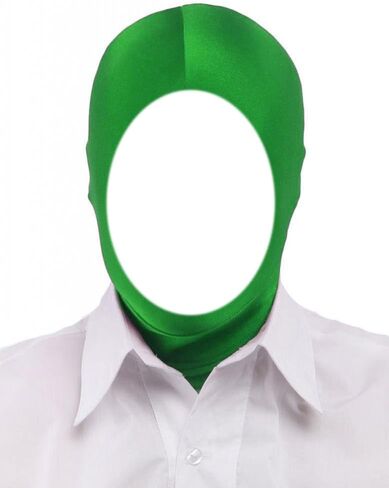 قناع غطاء الرأس Zentai القابل للتمدد ذو الوجه المفتوح من الألياف اللدنة للرجال والنساء لإكسسوارات أزياء الهالوين التنكرية in Kuwait