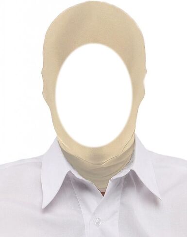 قناع غطاء الرأس Zentai القابل للتمدد ذو الوجه المفتوح من الألياف اللدنة للرجال والنساء لإكسسوارات أزياء الهالوين التنكرية in Kuwait