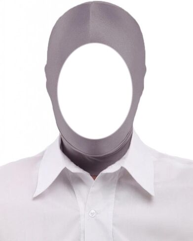 قناع غطاء الرأس Zentai القابل للتمدد ذو الوجه المفتوح من الألياف اللدنة للرجال والنساء لإكسسوارات أزياء الهالوين التنكرية in Kuwait