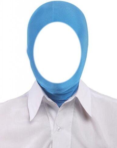 قناع غطاء الرأس Zentai القابل للتمدد ذو الوجه المفتوح من الألياف اللدنة للرجال والنساء لإكسسوارات أزياء الهالوين التنكرية in Kuwait
