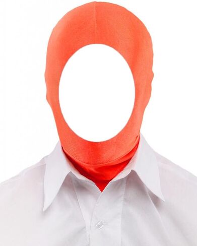 قناع غطاء الرأس Zentai القابل للتمدد ذو الوجه المفتوح من الألياف اللدنة للرجال والنساء لإكسسوارات أزياء الهالوين التنكرية in Kuwait