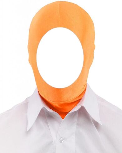 قناع غطاء الرأس Zentai القابل للتمدد ذو الوجه المفتوح من الألياف اللدنة للرجال والنساء لإكسسوارات أزياء الهالوين التنكرية in Kuwait