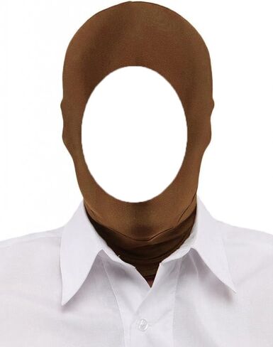 قناع غطاء الرأس Zentai القابل للتمدد ذو الوجه المفتوح من الألياف اللدنة للرجال والنساء لإكسسوارات أزياء الهالوين التنكرية in Kuwait