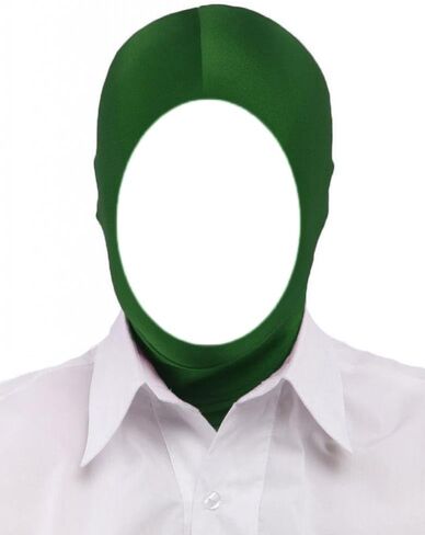 قناع غطاء الرأس Zentai القابل للتمدد ذو الوجه المفتوح من الألياف اللدنة للرجال والنساء لإكسسوارات أزياء الهالوين التنكرية in Kuwait