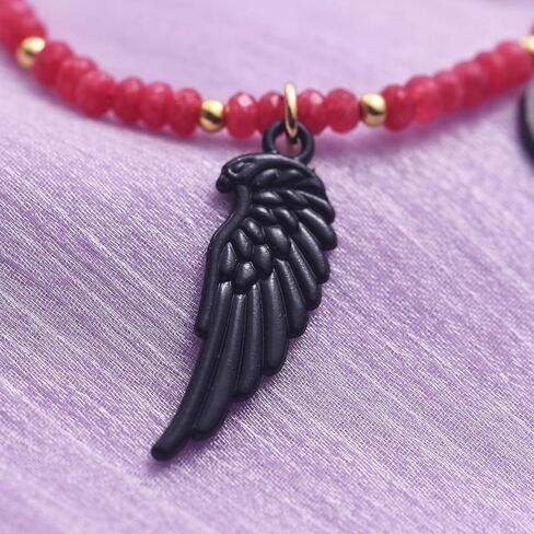 Melix Home Hazbin Merch Angel سوار الصداقة الهدايا أنيمي تأثيري الحجر أساور للنساء الرجال المشجعين هدية عيد ميلاد in Saudi Arabia