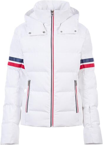 سترة تزلج معزولة من Fera Kate (للنساء)، 102A_CLOUD/NAVY/RED، 10، عادي in Kuwait