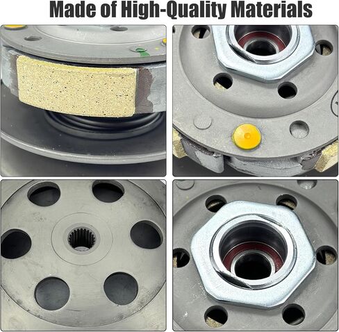 Rear Clutch Driven Pulley Assy with Clutch Bell Compatible with GY6 49cc 50cc 139QMB 139QMA Scooter Moped ATV Go-Kart 4-stroke Engines in Saudi Arabia