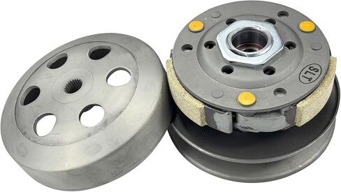 Rear Clutch Driven Pulley Assy with Clutch Bell Compatible with GY6 49cc 50cc 139QMB 139QMA Scooter Moped ATV Go-Kart 4-stroke Engines in Saudi Arabia