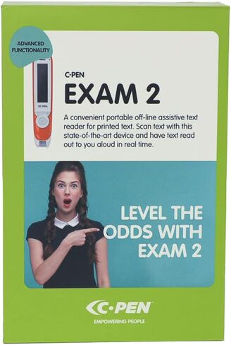 C Pen Text to Speech Exam Reader 2 - جهاز مسح النص إلى كلام OCR للاختبارات والقراءة ومحو الأمية | 10+ لغات | أداة مساعدة لعسر القراءة واختلافات التعلم للاختبارات | ويندوز وماك in Kuwait