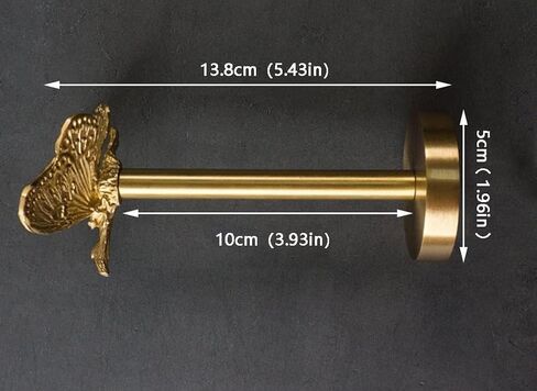 حزمة ديكور لتزيين المنزل بنظام Windows - مجموعة شماعات ستائر على شكل فراشة (قطعتين) ربطات ستائر وربطات عنق جدارية (اللون: ذهبي، الحجم: 13.8 * 5 سم) in Kuwait