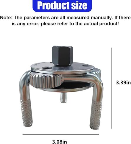 Universal Adjustable Oil Filter Wrench from 2.7" to 5.4", 3 Jaws Oil Filter Removal Tool, Heavy Duty Car Filters Wrench Set Set for Cars, Trucks, Tractor in Kuwait